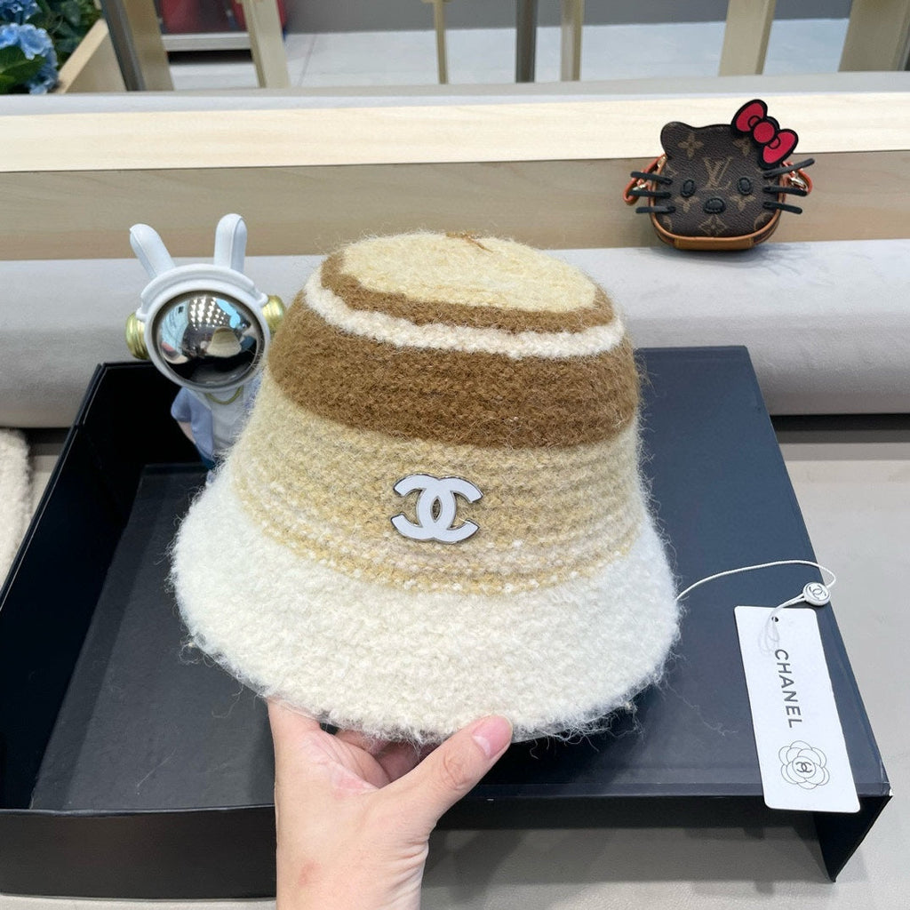 CHANEL BUCKET HAT IN COLORFUL FLEECE 421130