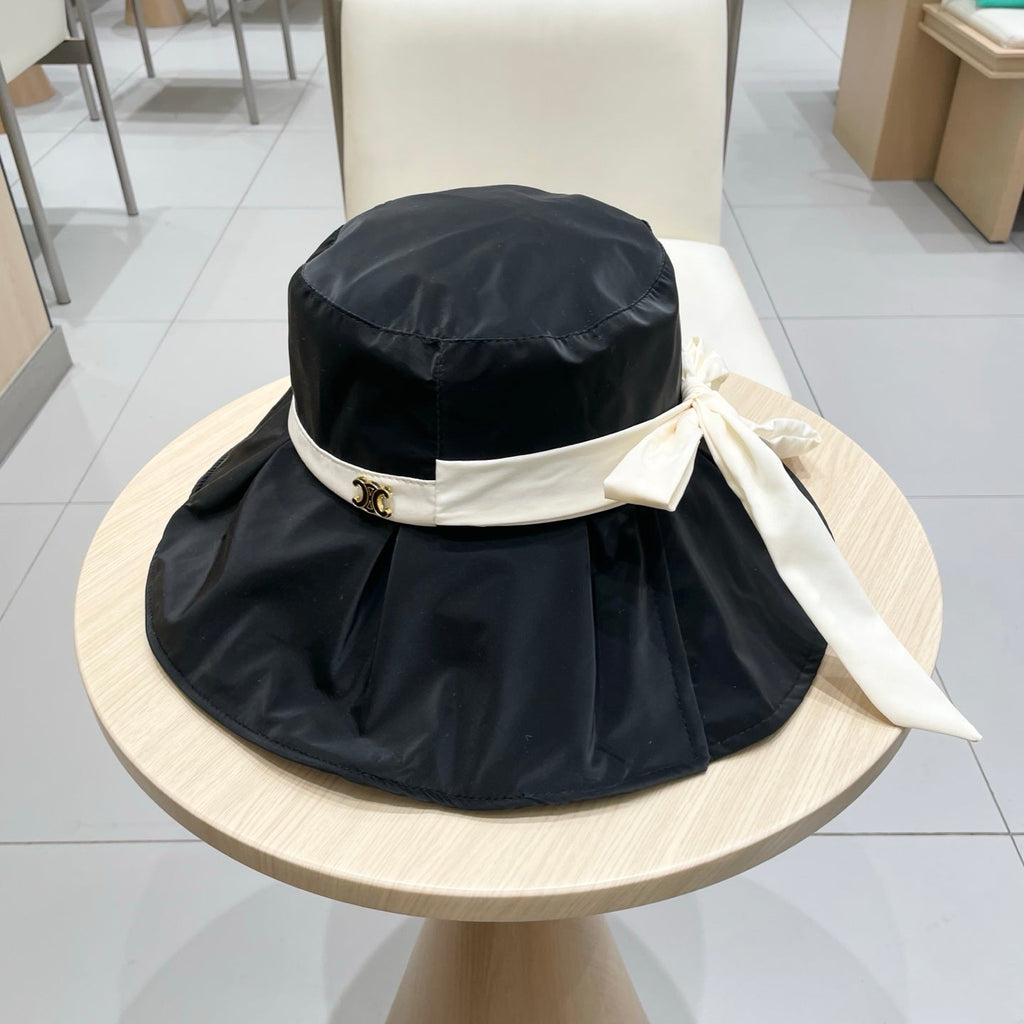 CELINE 25S BUCKET HAT 735019 IN BLACK