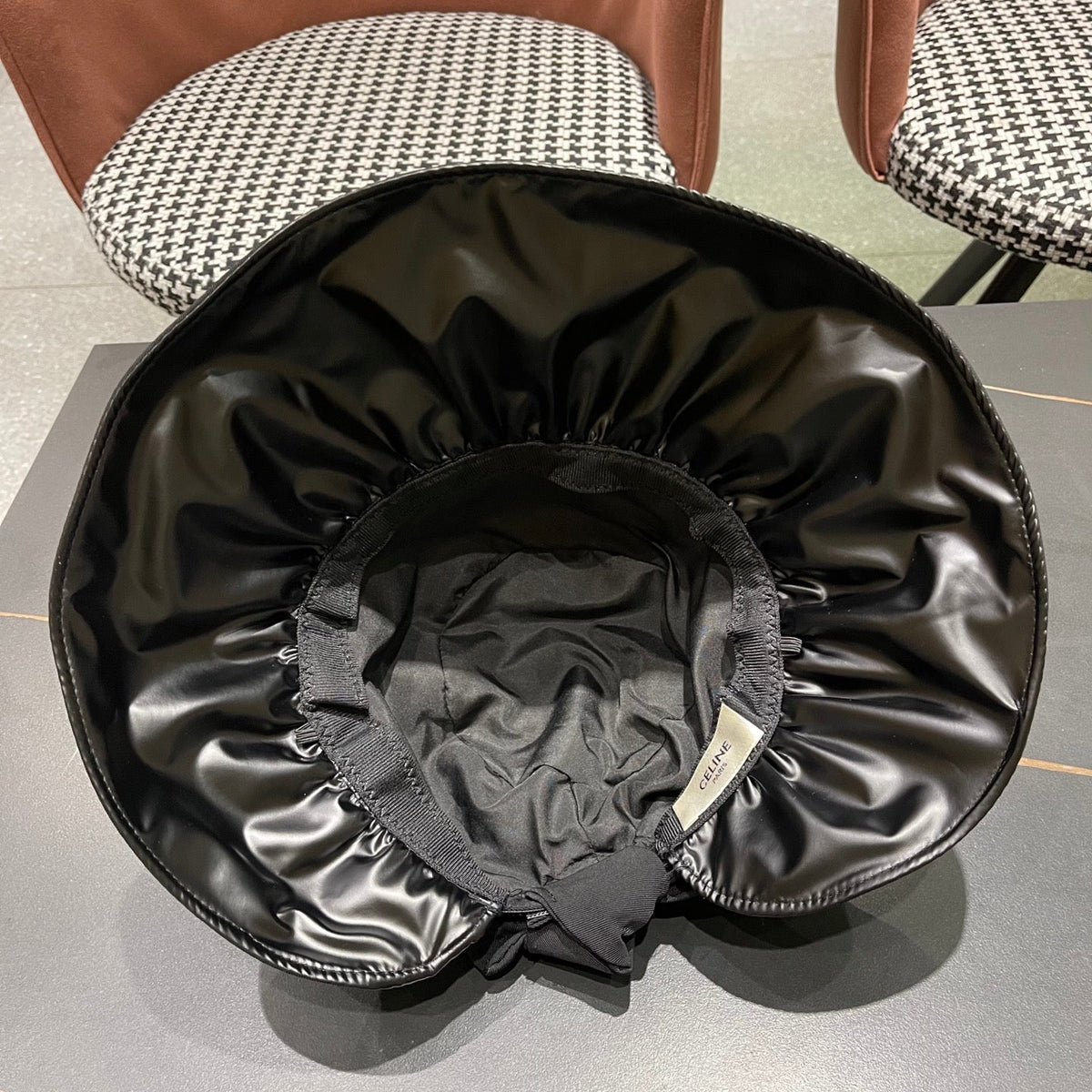 CELINE 25S BUCKET HAT 734583 IN BLACK