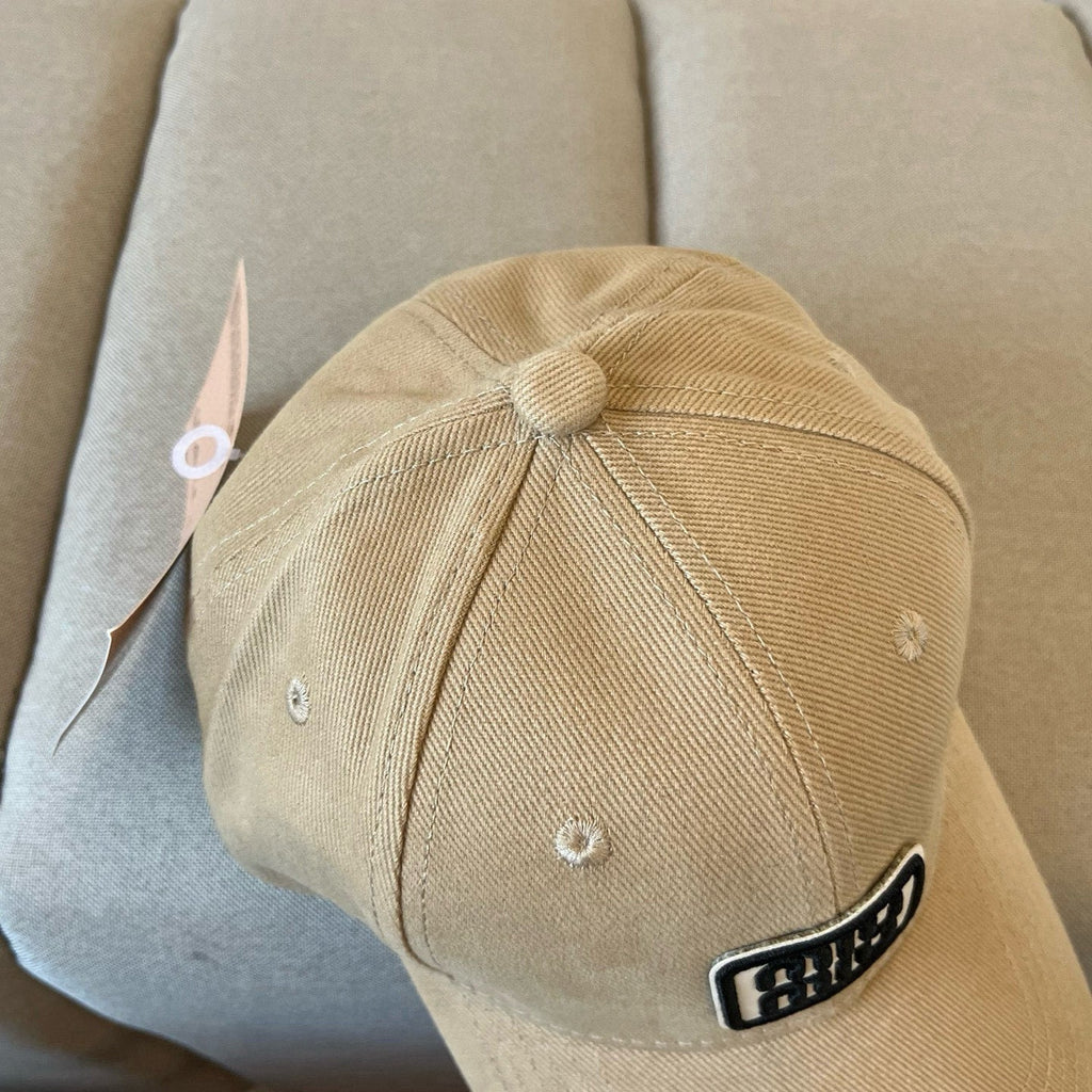 MIU MIU MM BASEBALL CAP IN BEIGE KHAKI FABRIC STYLE 3